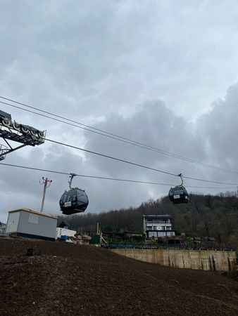 Teleferikte ilk sürüş: 'Gururlu ve mutluyum'